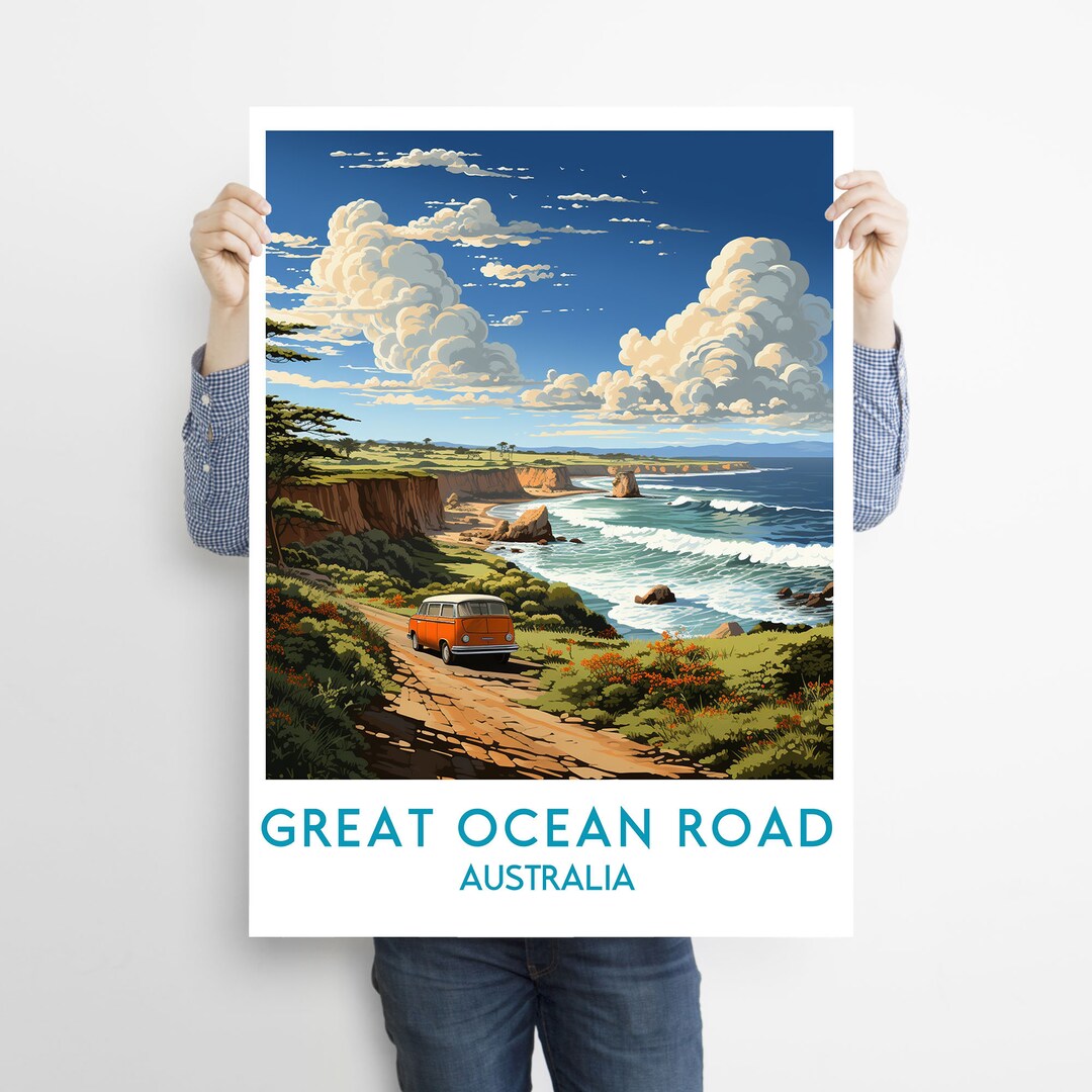 Great Ocean Road Travel Print Wall Art Great Ocean Road Wall Hanging