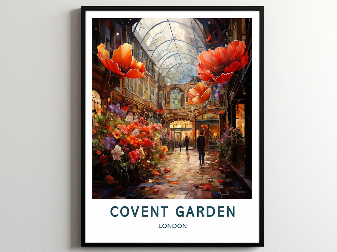 Covent Garden Travel Print Wall Art Covent Garden Wall Hanging Home
