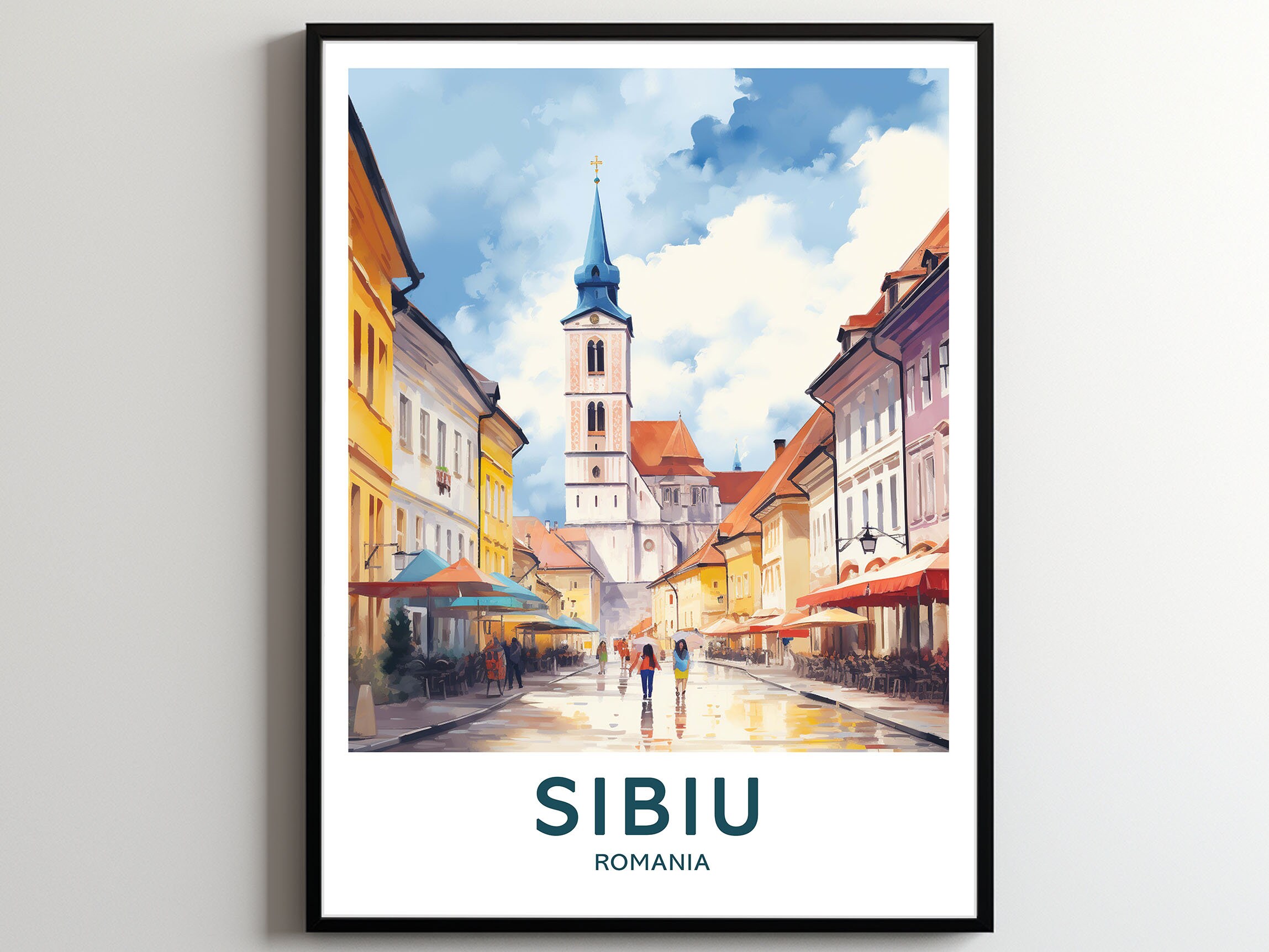 The City's Eyes Sibiu Hermannstadt Romania Art Print