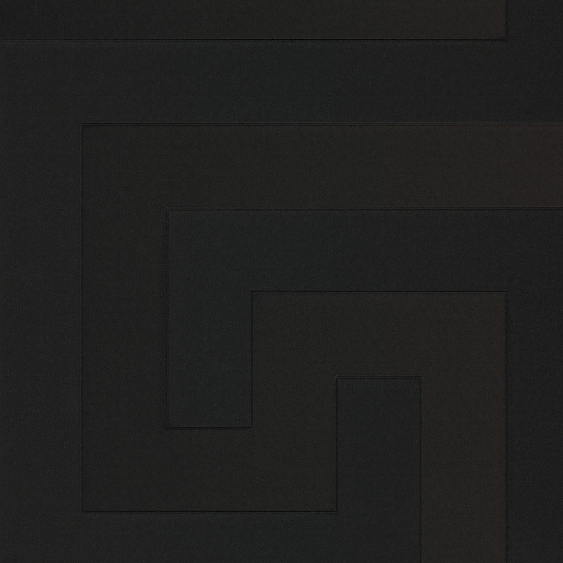 Black Satin Greek Key Wallpaper Etsy