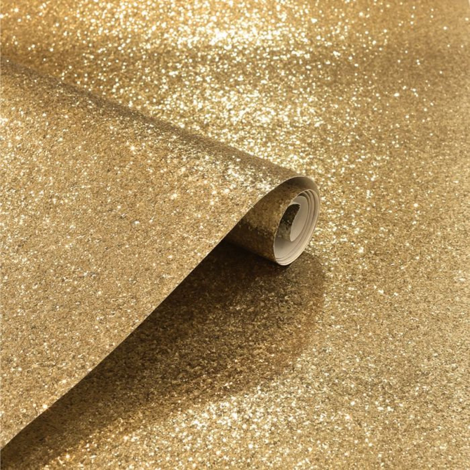 Gold Glitter Wallpaper - Etsy