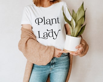 Cute Plant Mom Shirt, Plant Lady Shirt, Plant Lover Gift, Plant Lady T-Shirt, Plant Lady Tee Gift, Plant Lady