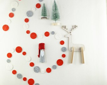 Felt Circle Garland | Christmas Garland | Thanksgiving Garland | Birthday Garland