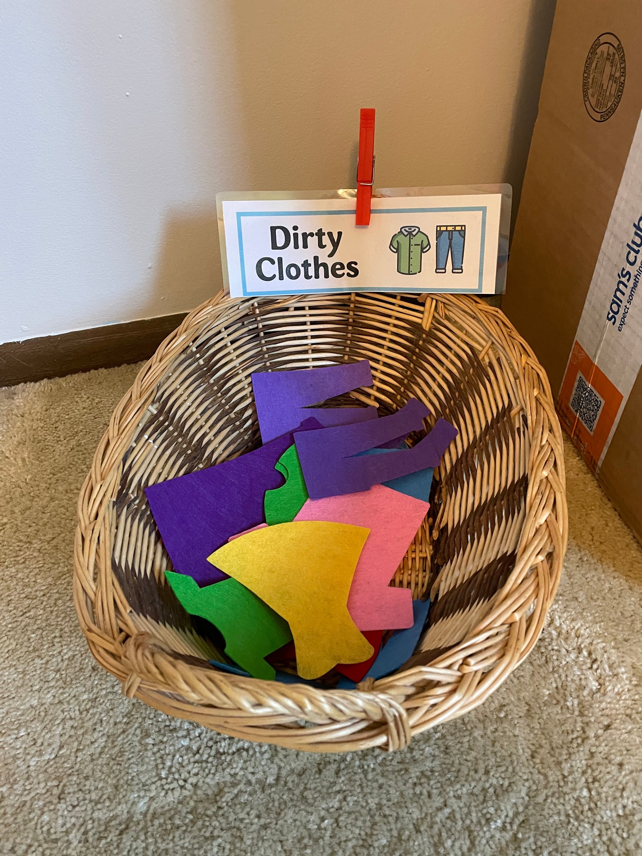 Laundry Dramatic Play Printable Pretend Play Laundry Bundle Etsy