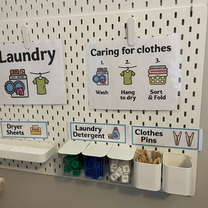 Laundry Dramatic Play Printable - Pretend Play Laundry Bundle instant download + BONUS Clothing Sort Game printable