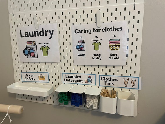 Laundry Dramatic Play Printable Pretend Play Laundry Bundle Instant Download BONUS Clothing Sort Game Printable Etsy UK