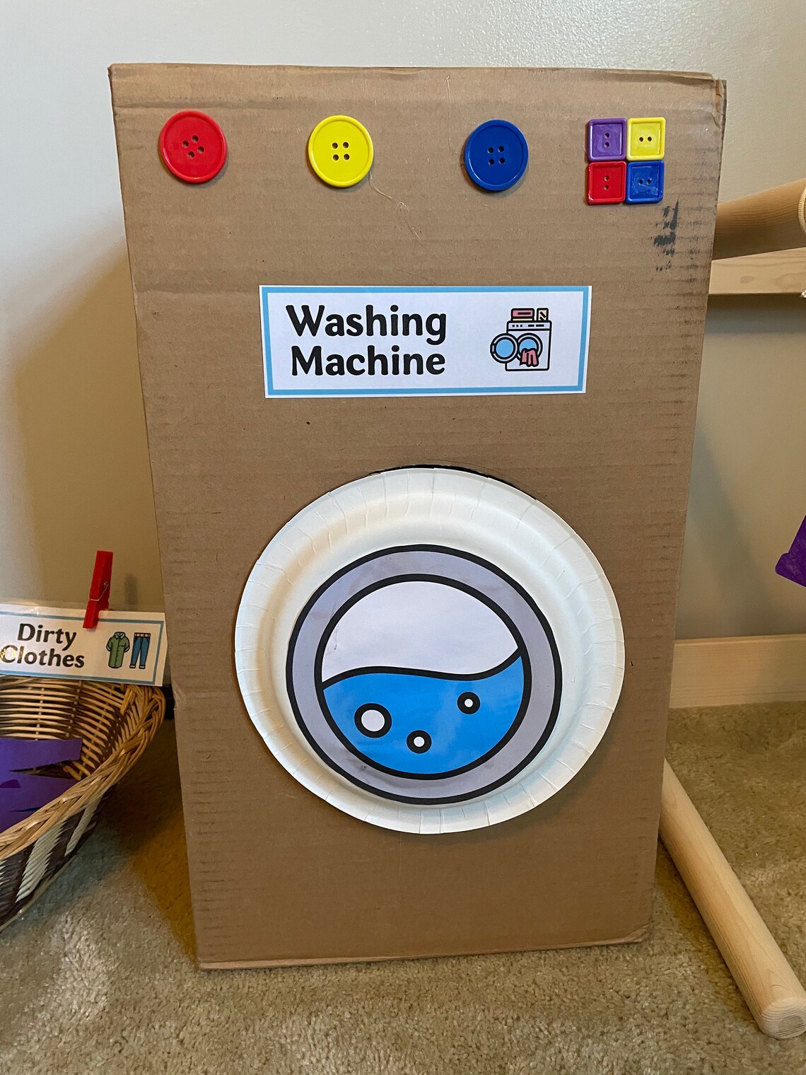 Laundry Dramatic Play Printable Pretend Play Laundry Bundle Etsy