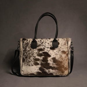 Bolsos de mano de piel de vaca hechos a mano - Bolso de mano de piel de vaca para mujer - Bolso de mano compacto de piel de vaca - Regalo ideal para ella - Bolso de piel de vaca estilo occidental
