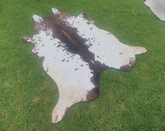 Brown and white Cowhide-Best Cowhide-Cow Skin Hide-Tri-colour Rug-Brindle Cowhide-Handmade Cowhide-Ottoman Cowhide Rugs-Living Room Hide Rug