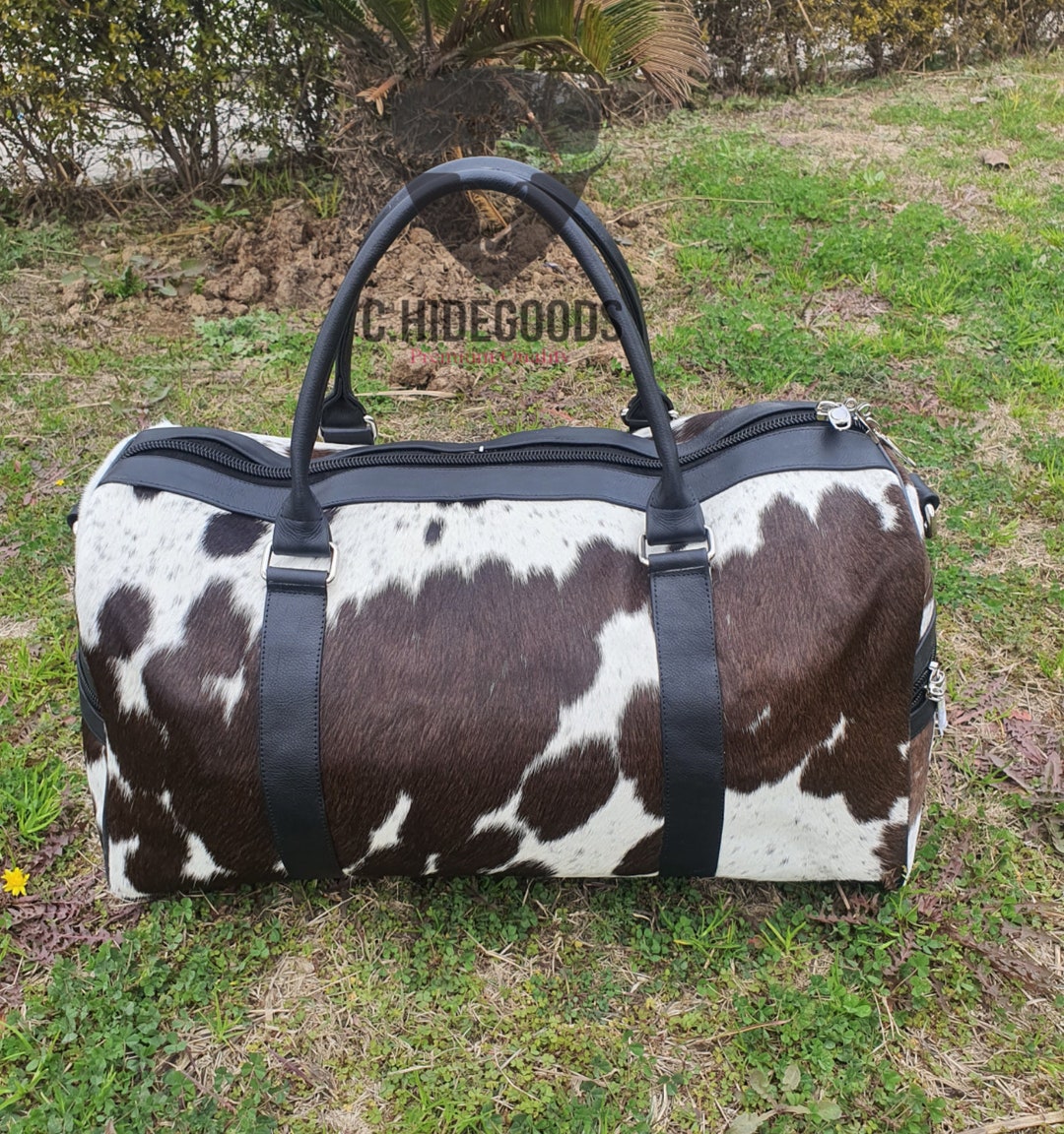 Cowhide/leather Duffle Bag Special Travel Bag Gift handmade Etsy