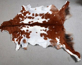 Genuine Goat hide Rug - Pure Natural Goat skin Rugs - All sizes available  Goat fur Pelt