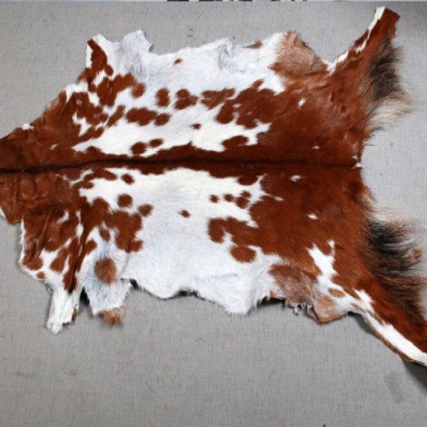 Genuine Goat hide Rug - Pure Natural Goat skin Rugs - All sizes available  Goat fur Pelt