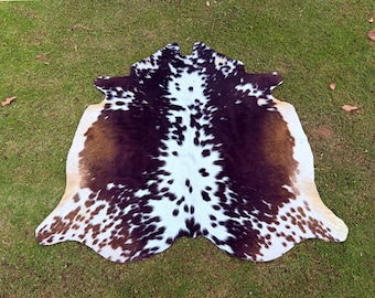 Genuine Tricolor Cowhide Rug Brazilian Cowhide Rug Tricolor Cow Hide Area Rug Tricolor Hair On Hide