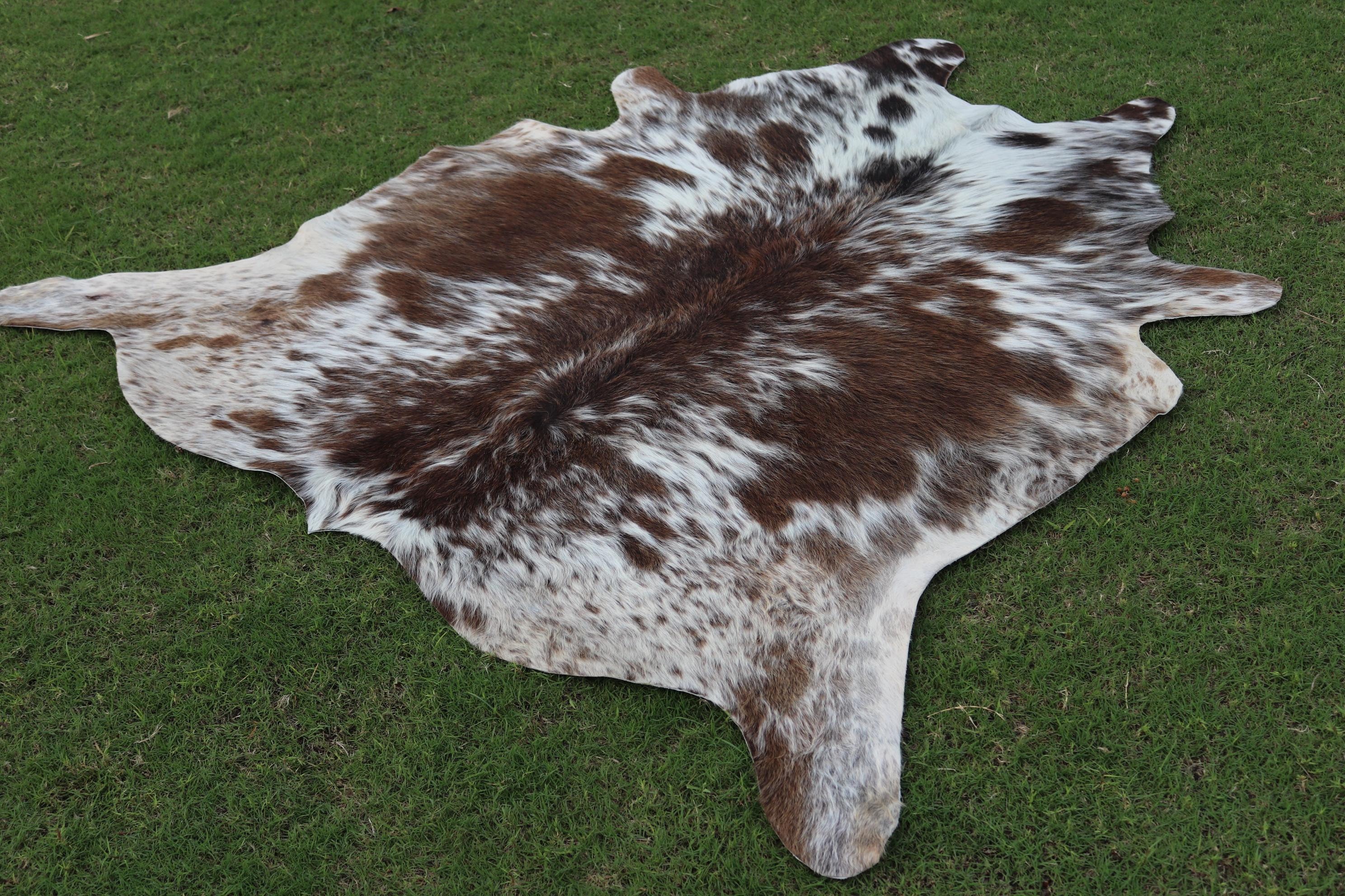 Salt & Pepper Faux Cowhide Black, Faux Cowhide Hair on Hide Velvety Fabric,  Home Decor Upholstery by the Yard 