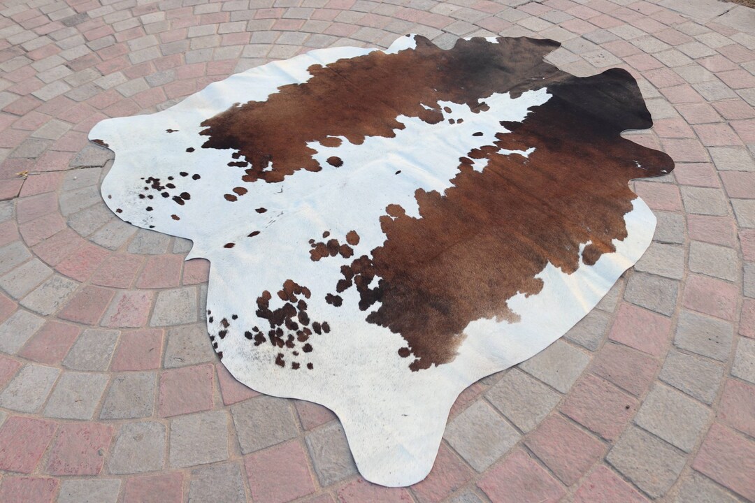 Unique Cowhide Rug Unique Cowhide Rug - Beautiful Cow Skin Rug in Brown and White - Large ...