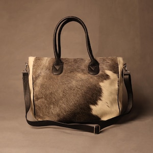 Bolso de mano clásico de piel de vaca - Bolso de hombro de piel de vaca para mujer - Monedero de piel de vaca estilo western - Bolsos de mano compactos de piel de vaca - Regalo ideal para ella
