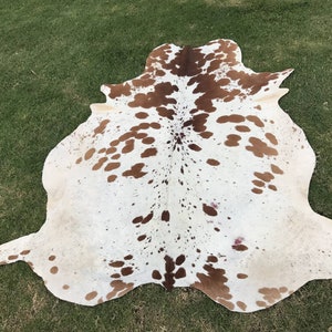 Rare Salt and pepper Cowhide Rugs -  Special rug gift for mom , Hides wedding gift, rug gift for wife , Wall decor rugs, room decor rugs