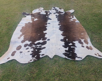 Amazing cowhide rug for Floor/wall projects - Brown white cowhide rugs - Christmas gift projects