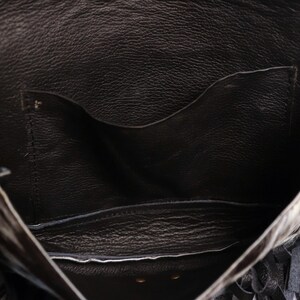 Cowhide Crossbody Shoulder Bag Purse with Fringes-Western Handbag Tooled Leather Dark Brown Messenger Bag-Minimalist Cowhide Satchel Bag