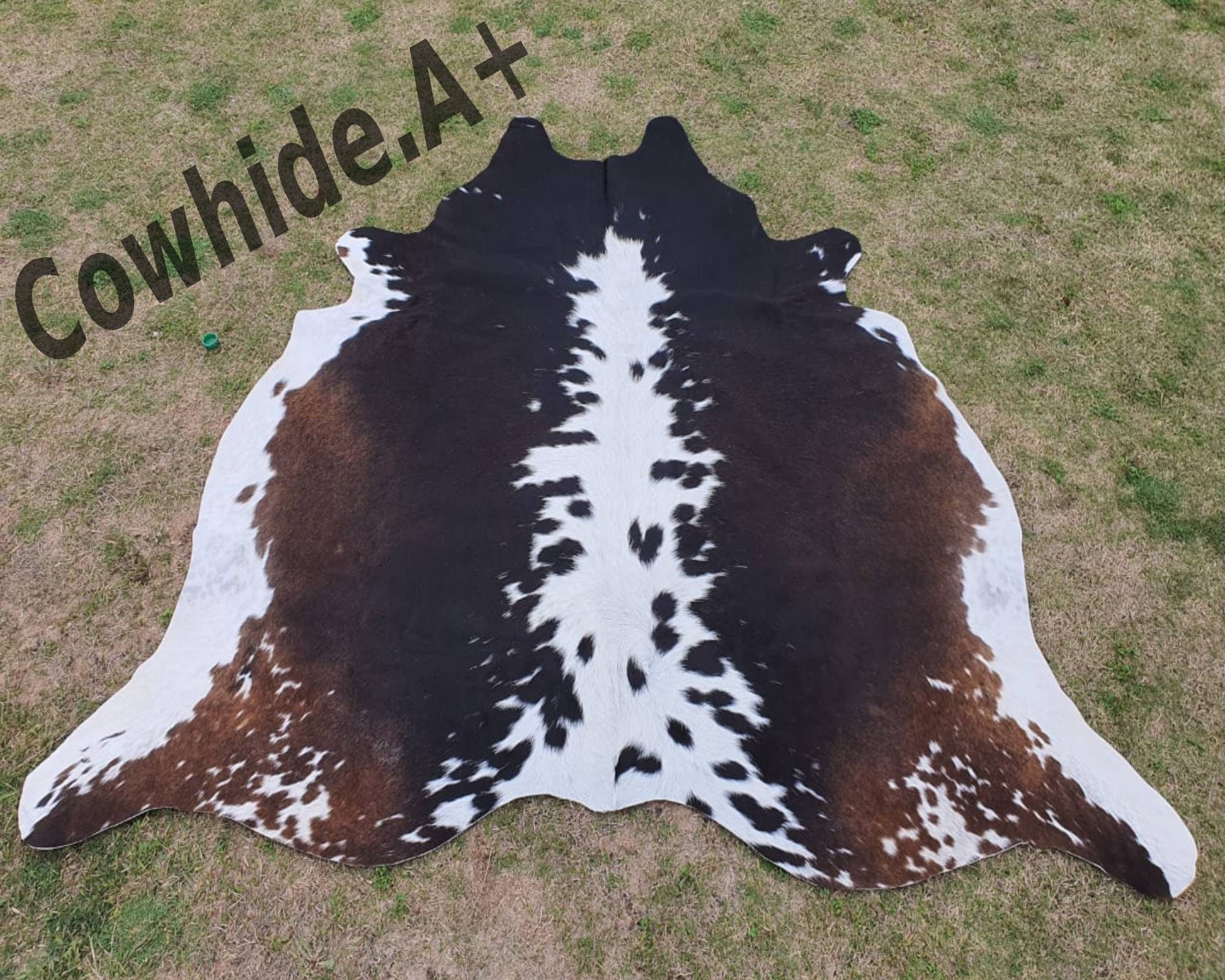 Luxury Cowhides - Tappeto in pelle di mucca tricolore - Tappeto in pelle di mucca Pelle di mucca per tappezzeria - Moquette in pelle di mucca