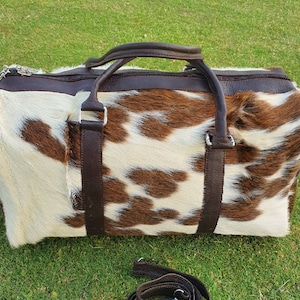 Duffle Bags for men Women, Cowhide Travel bag, Gym and Beach Bag , Custom made large bags and Weekend hold-all bags. Gift for her-him
