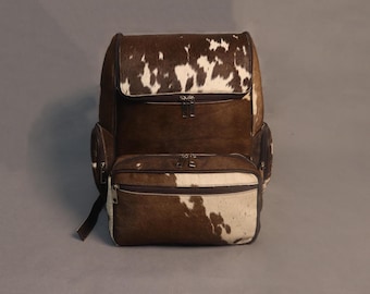 Cowhide Backpack - Cowhide Diaper Backpack - Cowhide Shoulder Bag for Travel - Cowhide Diaper Backpack - Cowhide Backpack Purse - Ideal Gift