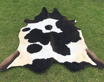 Unique Animal print cowhide rug- Colorful cowskin rug for home and living - Small /large area leather hide rug-Personalized Gift for partner