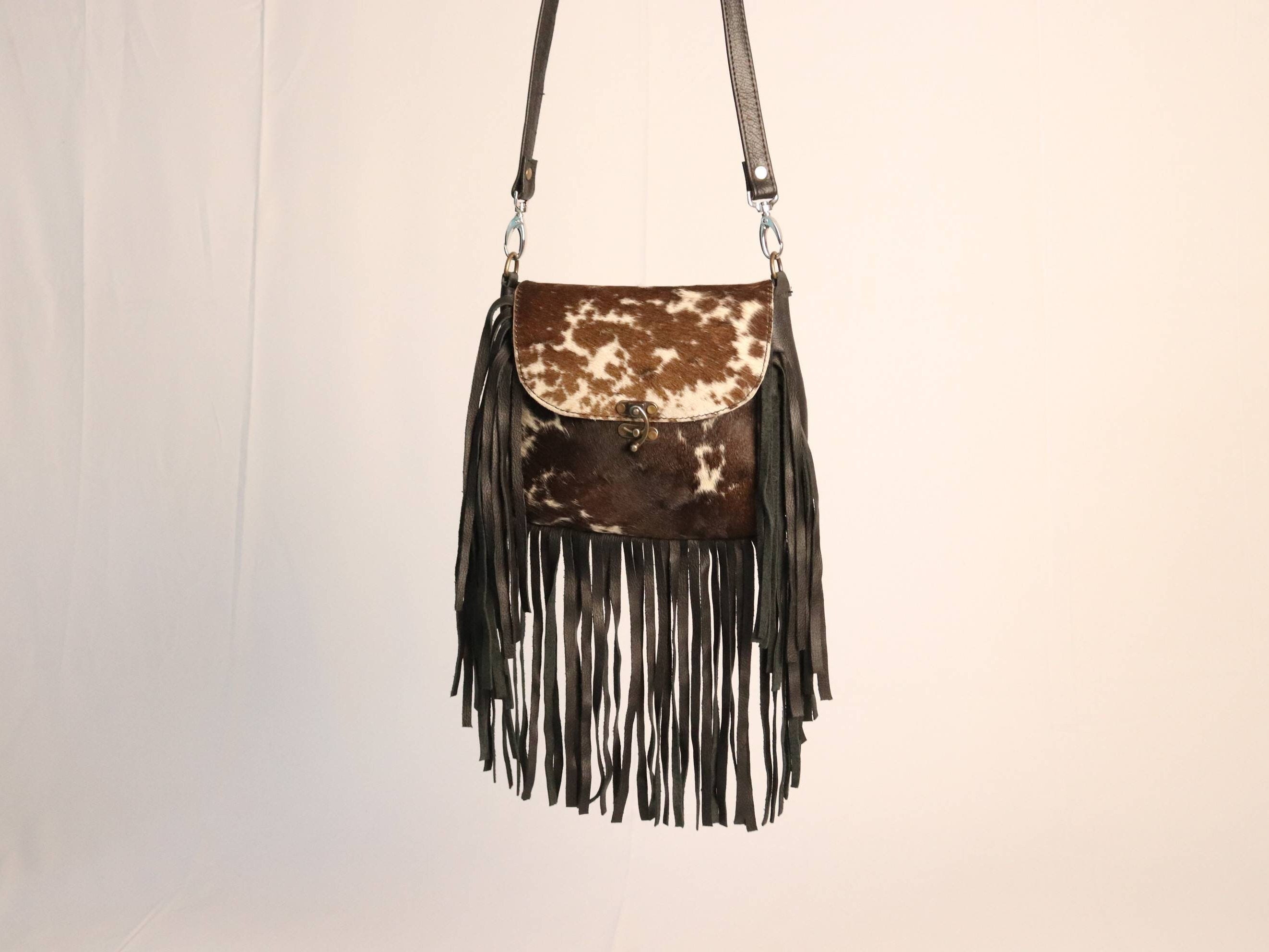 Cow Hide Messenger Bag - Etsy