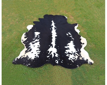 Alfombras de piel de vaca en blanco y negro - Las mejores alfombras para la decoración del hogar - Alfombras grandes de piel de vaca atigrada - Alfombras de piel de vaca