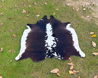 Cowhide Rug, Genuine Hair-On Brazilian Cow Skin, Large Area Decor