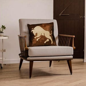 Handmade 100% Leather Cushion Cover-Natural Hair On Cowhide Cushion-Tricolor Decorative Pillow-Pair of 2 Cowhide Pillow Cover For Home Decor