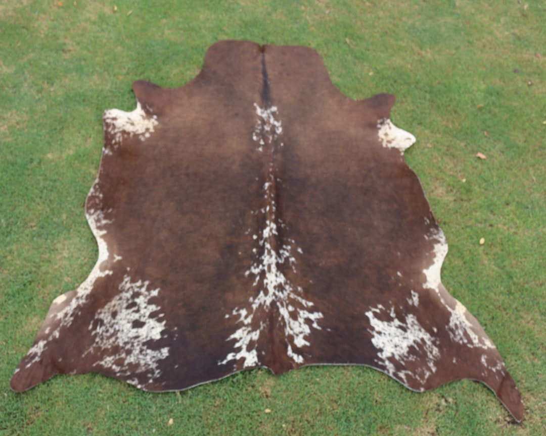 Large Brown Cowhide Rug Cow Skin Rugs Cow Hide Animal Skin Etsy