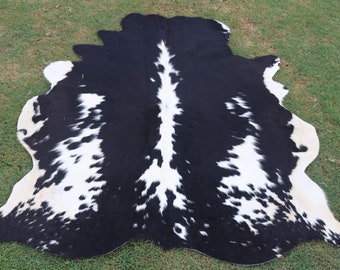 Tappeti in pelle bovina in bianco e nero-I migliori tappeti di arredamento vivente - Grande pelle bovina tigrata - Tappeti in pelle di mucca