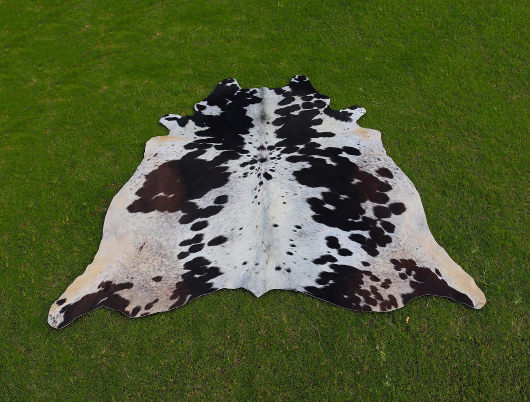 Genuine Cow Skin Rugs in Tricolor - Brown and White Real Cowhide Rugs ...