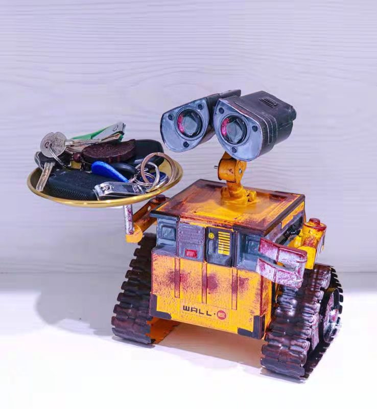 Walle Metal Robot With Tray the Movie Wall.e Robot for Etsy