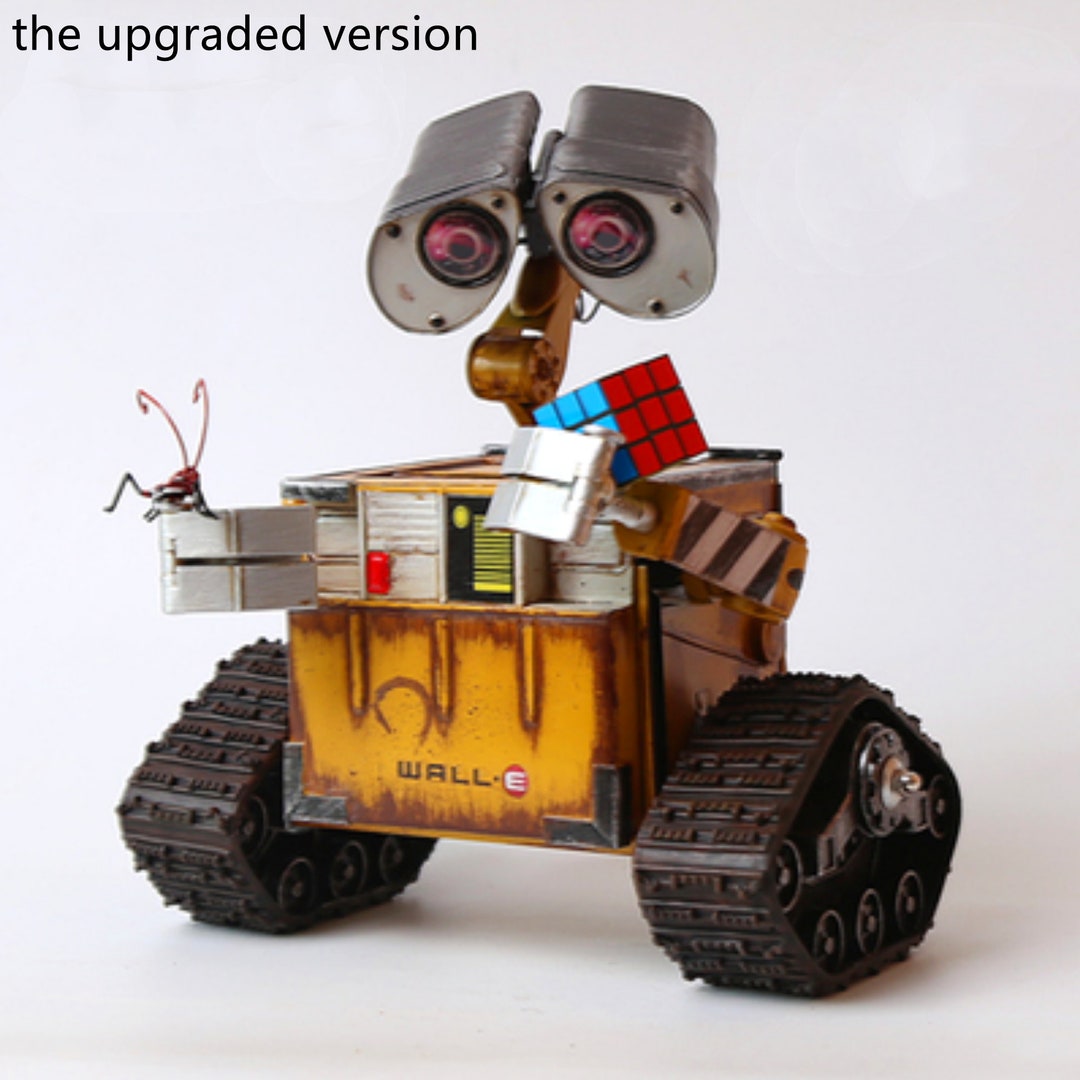 Movable Wall-e Metal Robot, the Movie Wall.e Robot for Collection, Wrought  Iron All Metal Robot Handicraft, Wall E and Eve Robot,unique Gift 