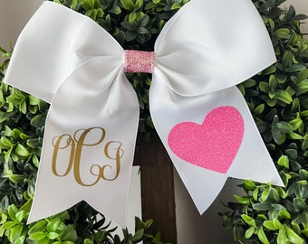Monogram Valentine’s bow