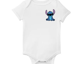 Stitch Baby Onesie - Customized Newborn Bodysuit