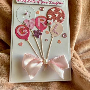 Neue Baby Mädchen Karte