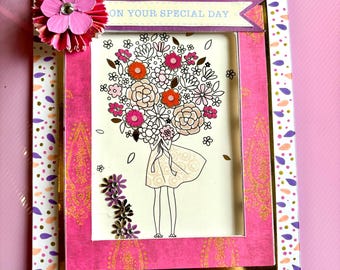 Handgemachte Geburtstagskarte