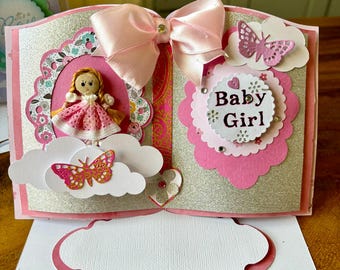 Baby easel card