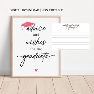 Consejos y deseos de graduación, letreros con consejos de graduación, tarjetas con consejos de graduación, letreros con consejos y deseos de graduación, letreros de graduación imprimibles