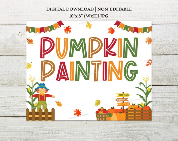 Pumpkin Painting, Fall Festival Signs, Harvest Festival Signs, Fall Festival, Harvest Festival ...
