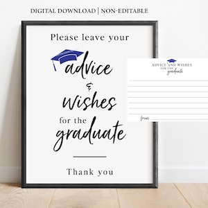 Consejos y deseos de graduación, letreros con consejos de graduación, tarjetas con consejos de graduación, letreros con consejos y deseos de graduación, letreros de graduación imprimibles