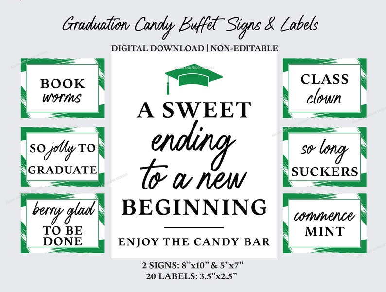 Graduation Candy Bar Signs, Printable Graduation Candy Bar Signs ...