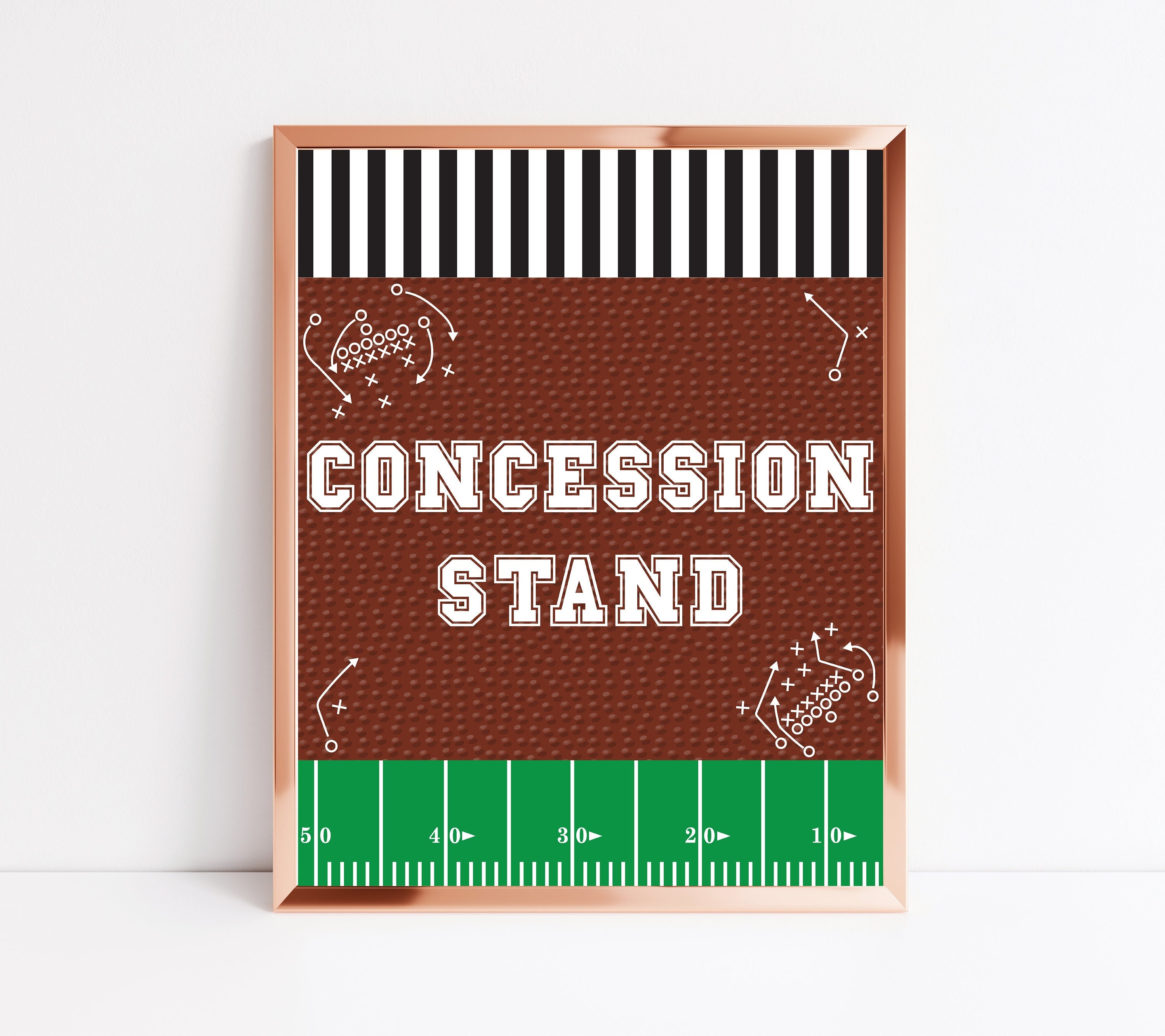 Concession Stand Concession Stand Sign Football Party Etsy