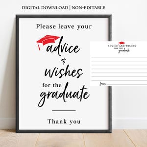 Consejos y deseos de graduación, letreros con consejos de graduación, tarjetas con consejos de graduación, letreros con consejos y deseos de graduación, letreros de graduación imprimibles