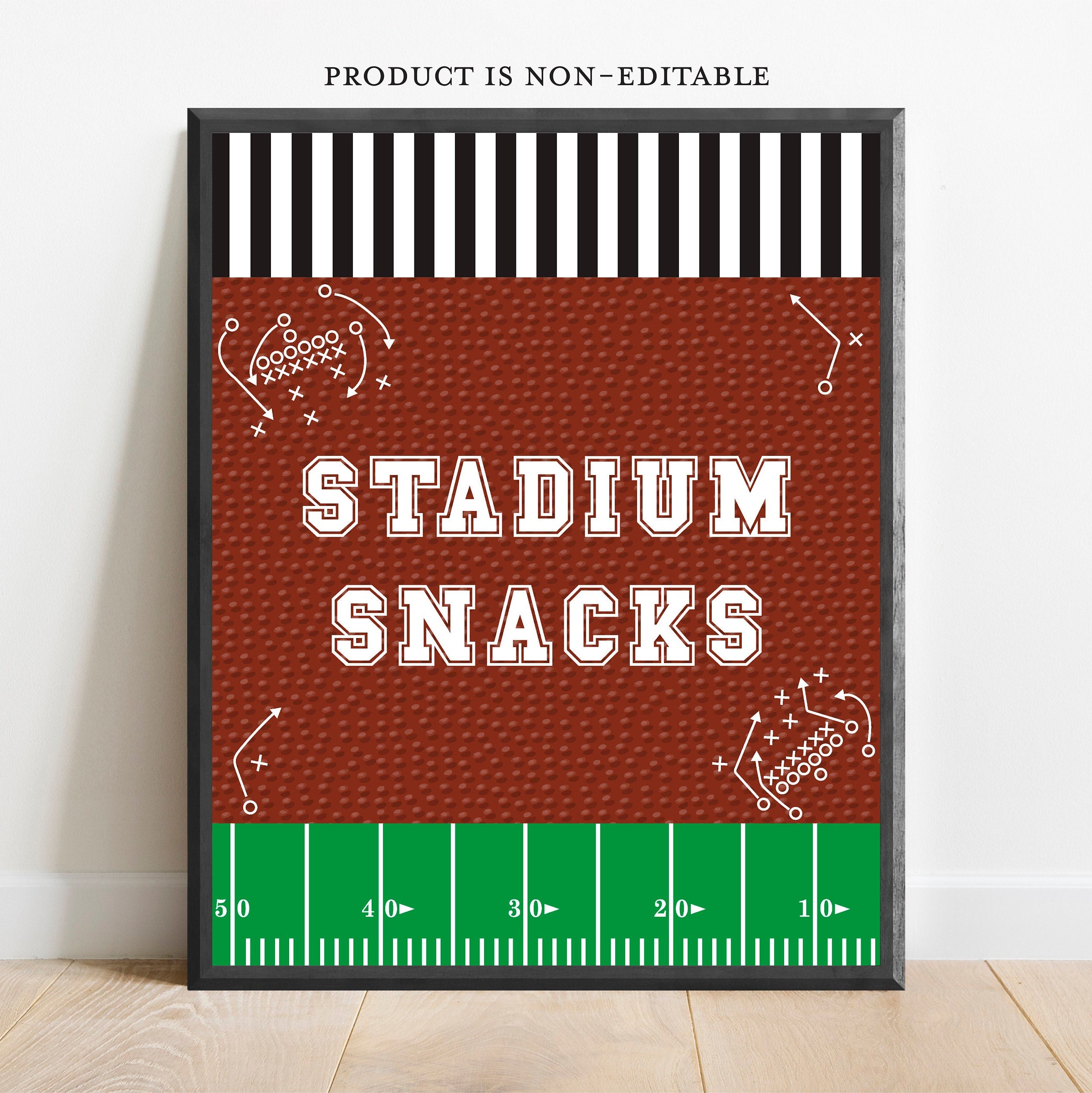 Football Field Poster Board