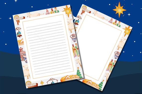 Christian Letterhead Template Printable Religious Stationery | Etsy