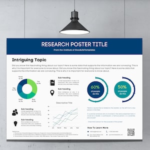 Scientific Poster Template - Research Poster 48x36&quot; Standard Size